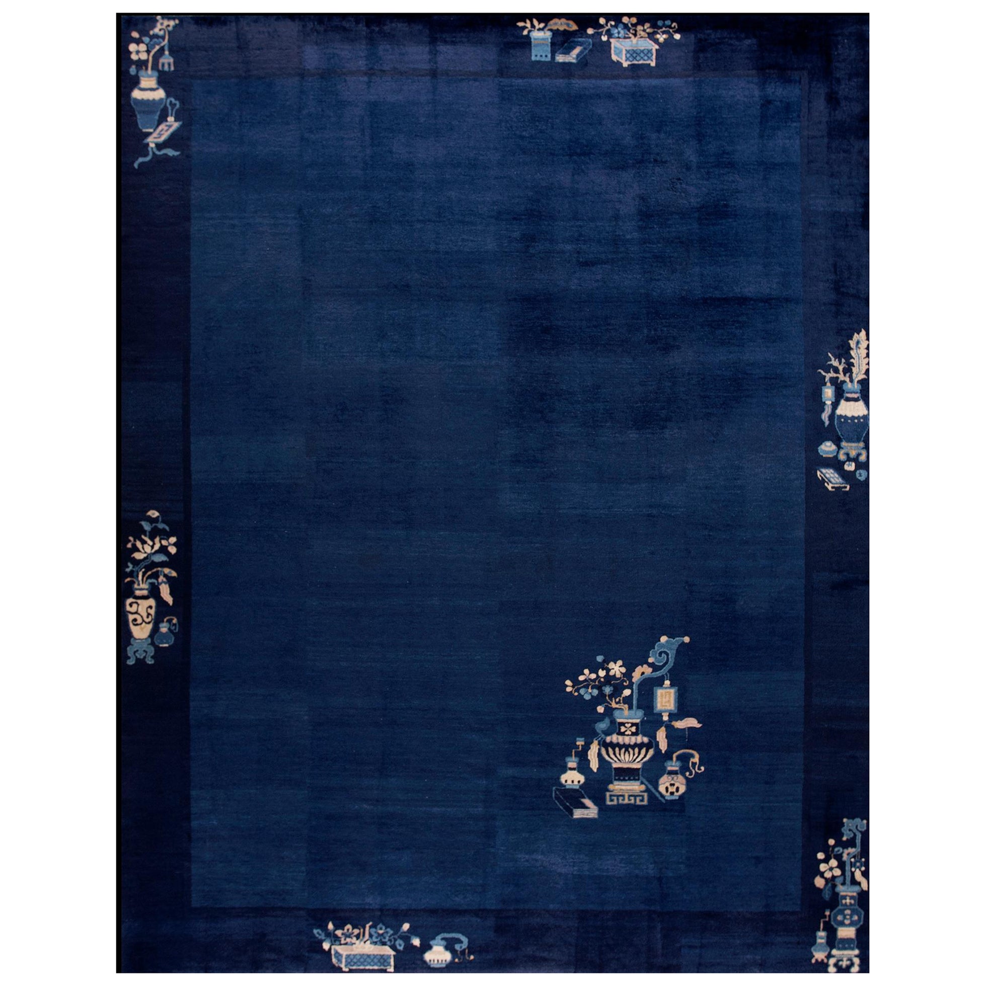 Chinesischer Peking-Teppich des frühen 20. Jahrhunderts ( 9''2 x 11''6 - 280 x 350)