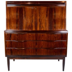 Secretary Made In Rosewood, Danish Design From 1960s