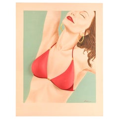 GioVanna Schwartz, "Donna in Rosso" Acrylic & Wood Construction on Board, 2009