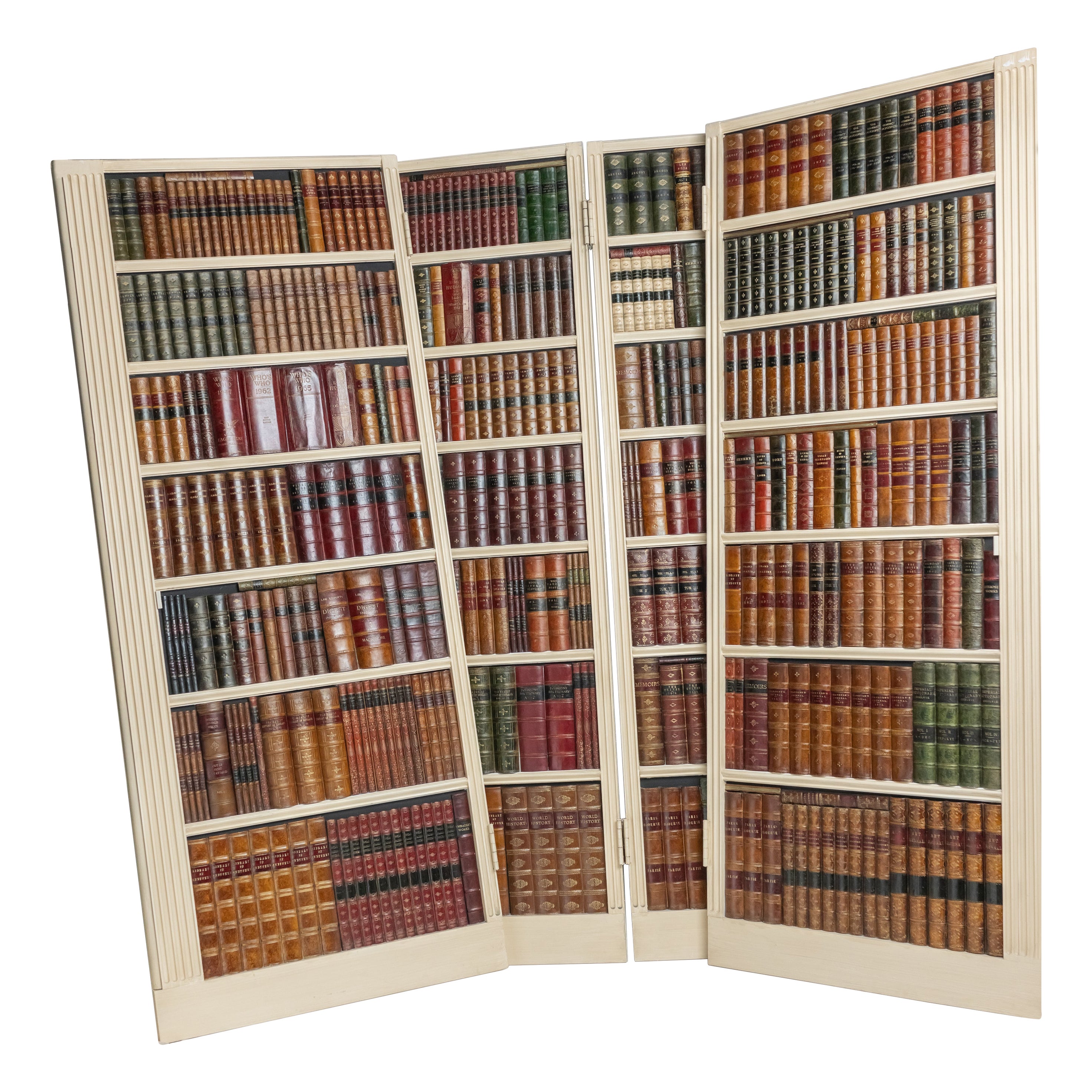 Lot de 2 encadrements décoratifs en faux livre  Portes / écrans en vente