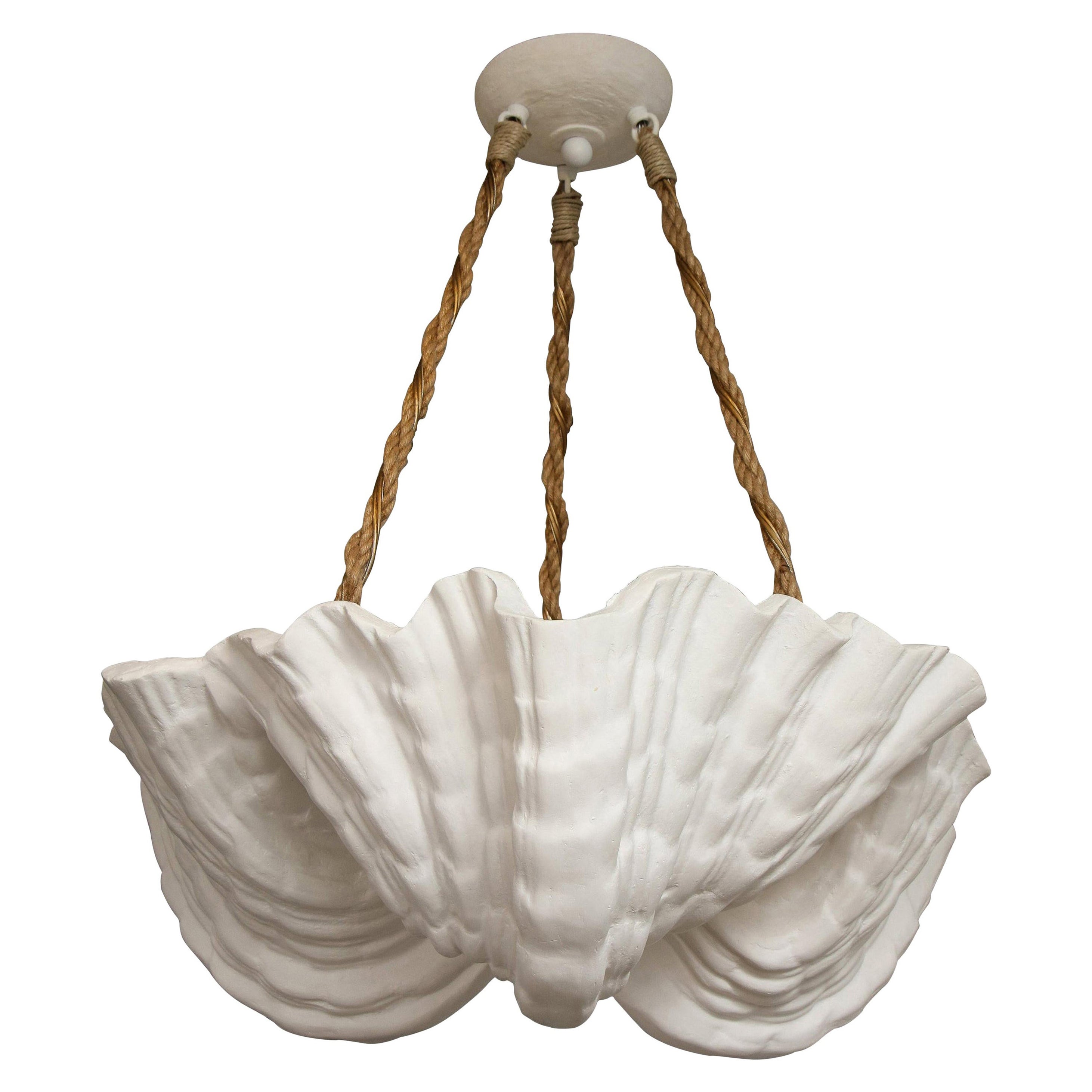 Custom Coquillage Plaster Fixture For Sale