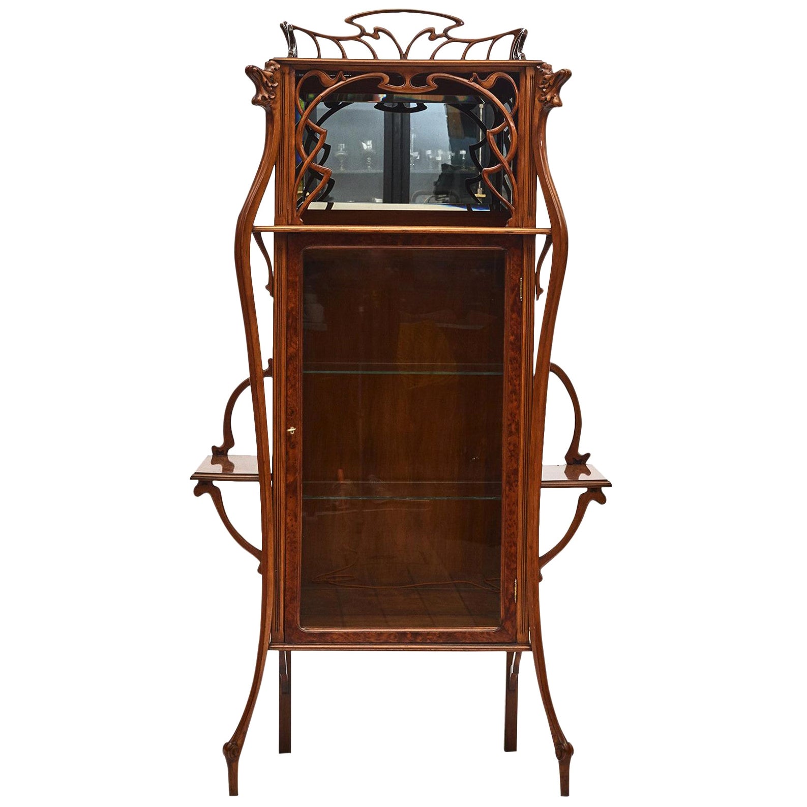 French Art Nouveau Salon Cabinet, Presumably by Louis Majorelle