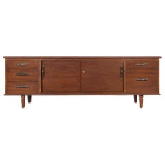 Vintage Walnut Credenza by Maurice Bailey for Monteverdi Young