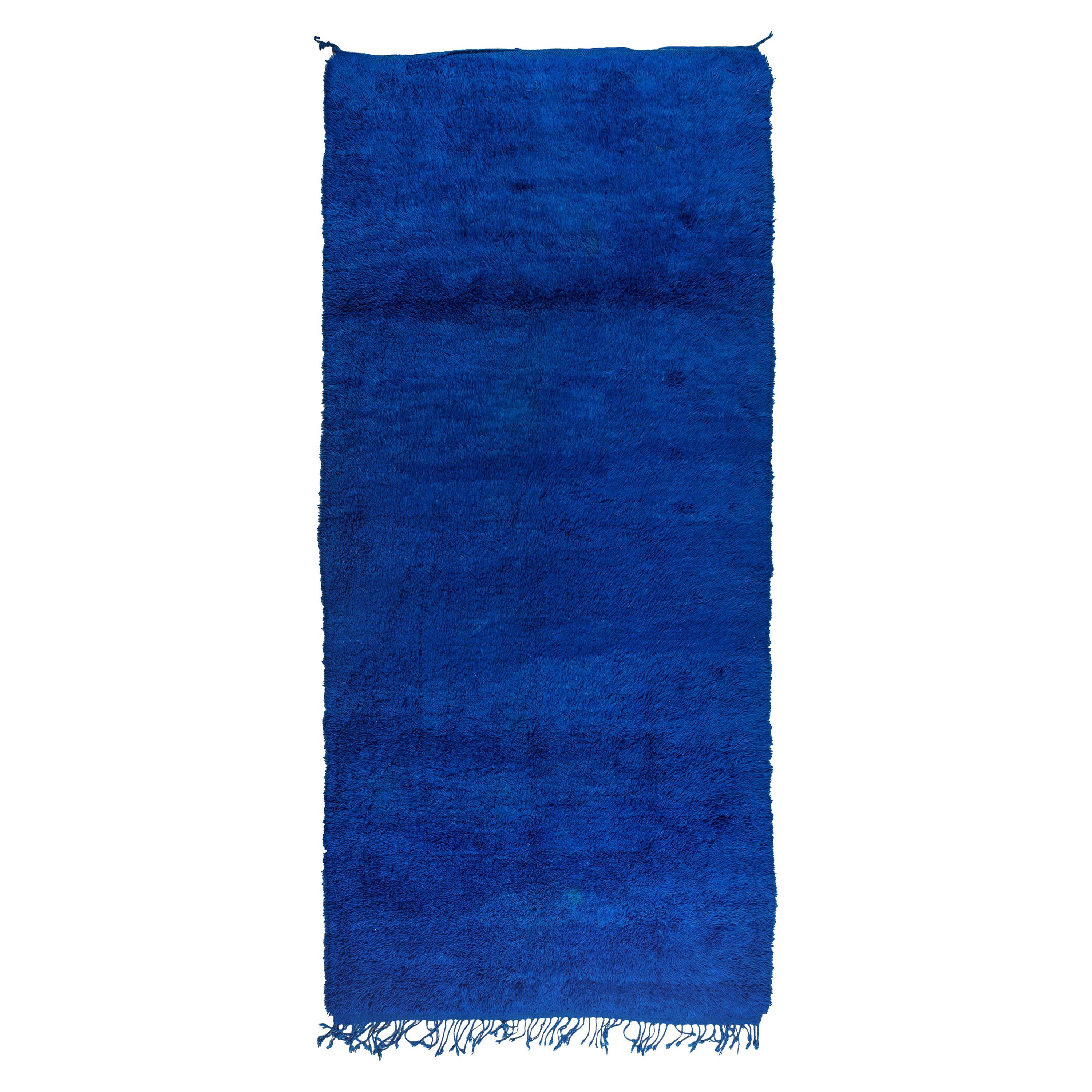 Grand tapis ou tapis marocain bleu en vente