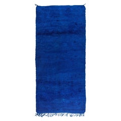 Large Blue Moroccan Carpet or Rug