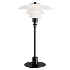 Poul Henningsen Black Metalized and Glass PH 2/1 Table Lamp for Louis Poulsen