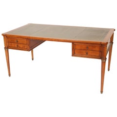 Directoire Style Leather Top Desk
