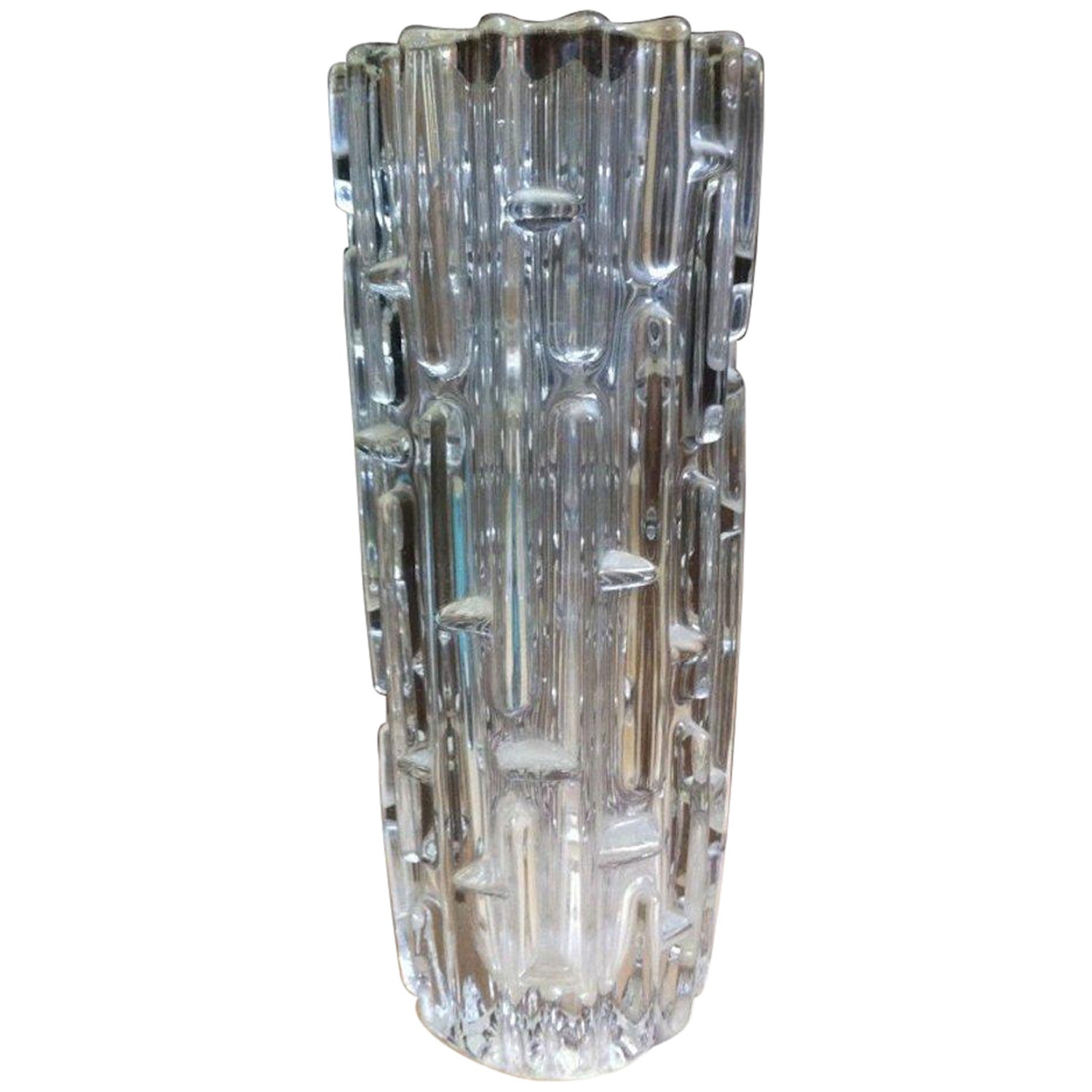 Frantisek Vizner, Sklo Union Czech Art Glass, the Maze', a Good Art Glass  Vase For Sale at 1stDibs