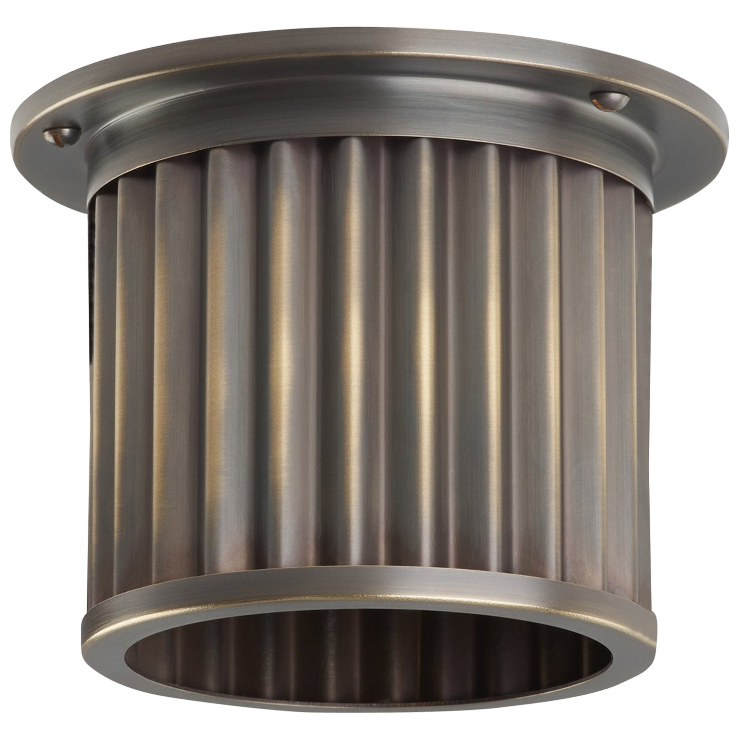 Littleton End Cap Spot Diffuser, Polished Brass Recessed Spot Light