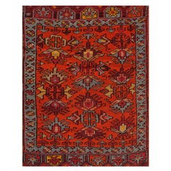 Ancien tapis de village turc ancien 2' 0"" x 2' 7" 