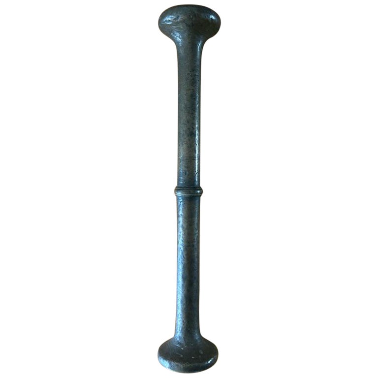 18th Century Italian Bronze Pestle for a Mortar, 12 Inches Long 18th Century Italian Bronze Pestle for a Mortar, 12 Inches Long