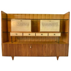 Vintage 1950s Italian Credenza by 'La Permanente Mobili Cantù', InThe Style Of Gio Ponti