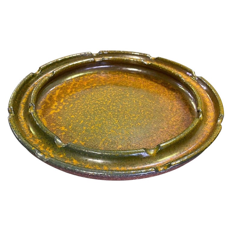 Raul Coronel Signed Mid-Century Modern Ceramic California Pottery Bowl, 1960s For Sale