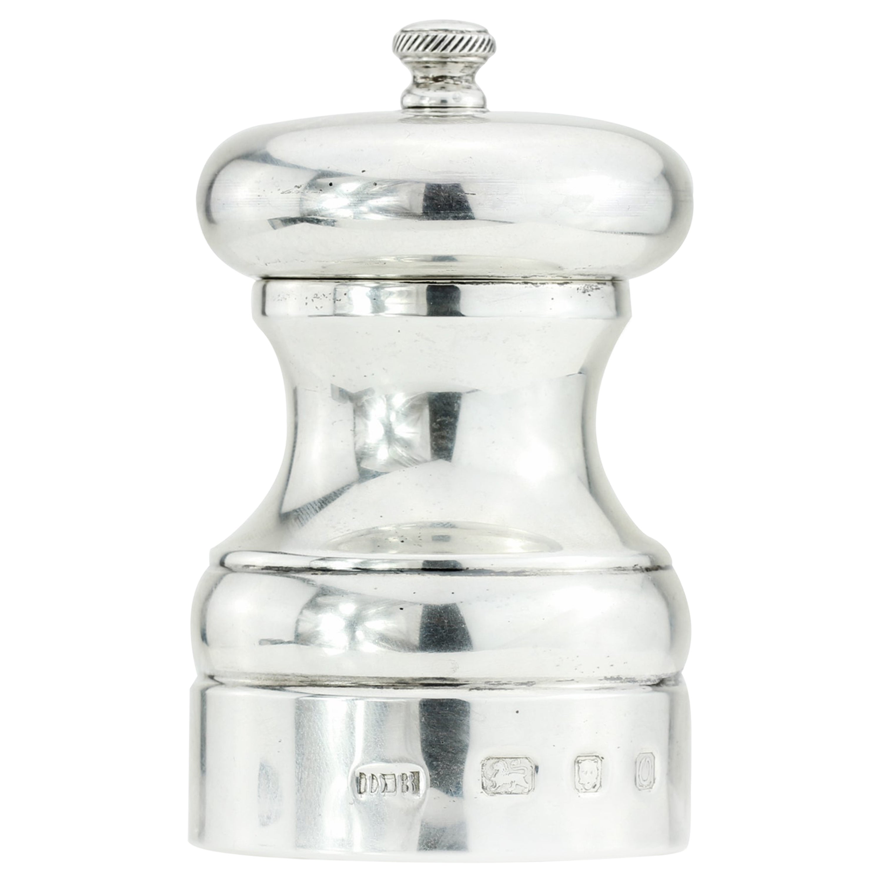 Late 20th Century Sterling Silver Salt/Pepper Grinder For Sale at 1stDibs