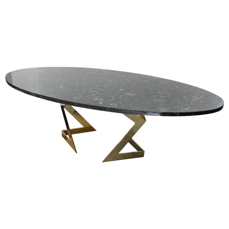 Contemporary Dining Table Made of Agates Designed by L.A. Studio For Sale