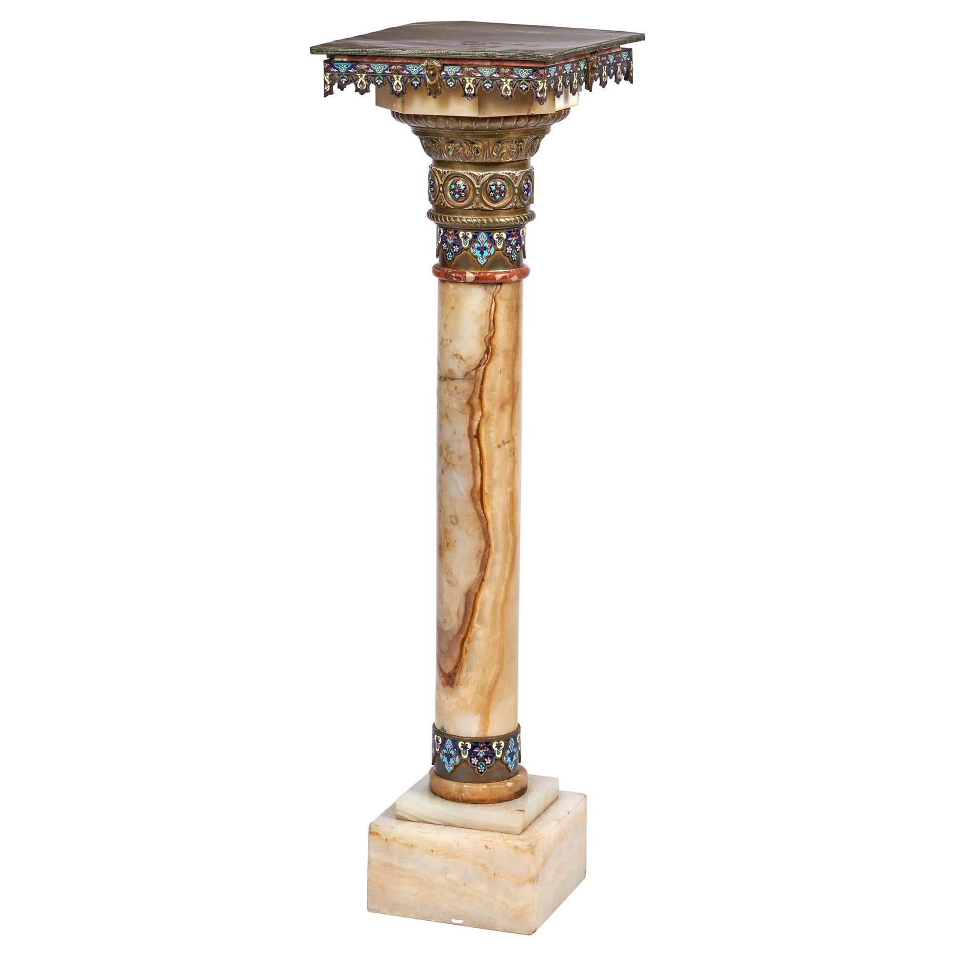 Onyx Pedestal at 1stDibs