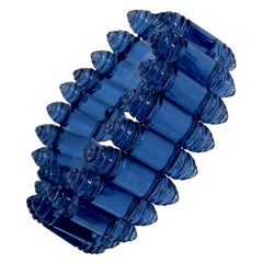 1925 Rare Rene Lalique Renaissance Blue Bracelet