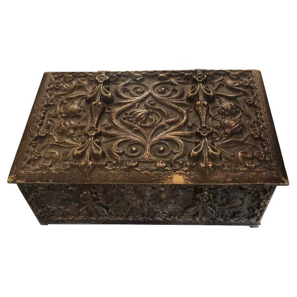 Bronze Box Gem of a Bronze Antique Jewelry Box For Sale at 1stDibs | antique ...