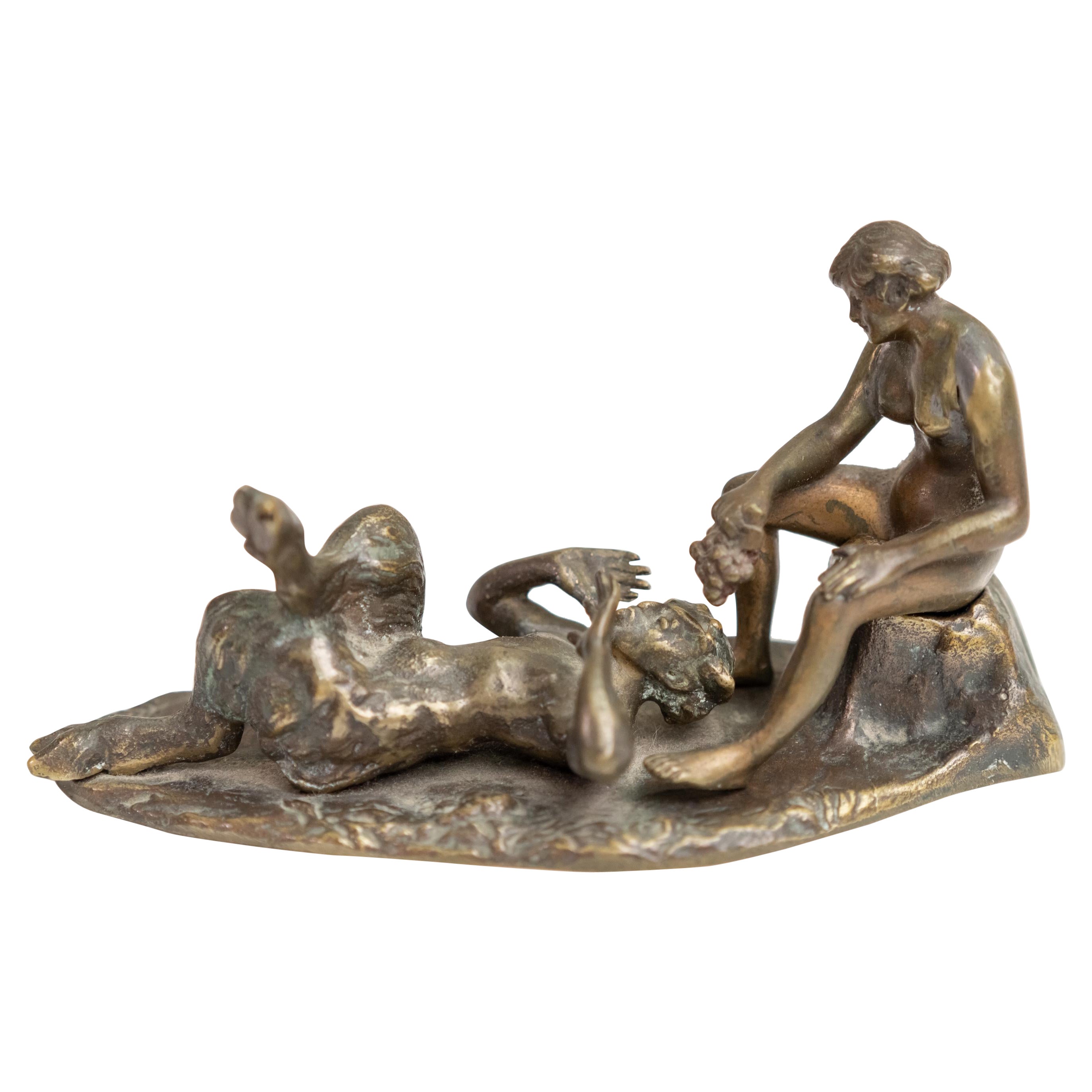 Bronze Figural Group Erotic Scene in the Manner of Bergman For Sale