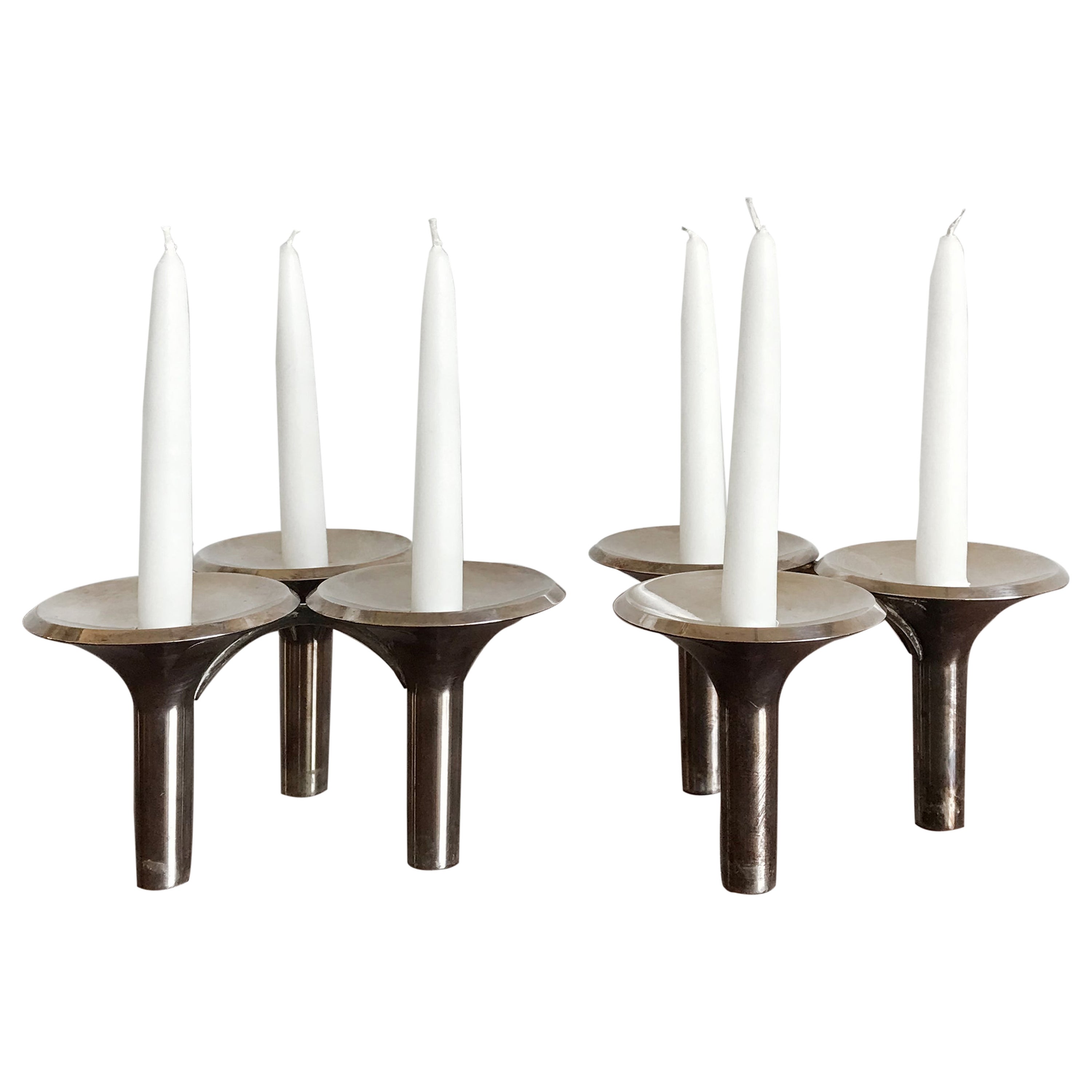 Rare Nagel Candle Holder, West Germany by Fritz Nagel and Caesar Stoffi For Sale at 1stDibs