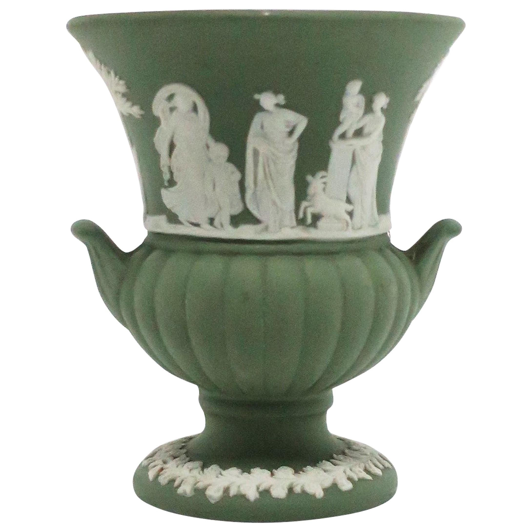 English Wedgwood Jasperware Urn Vase Neoclassical Design