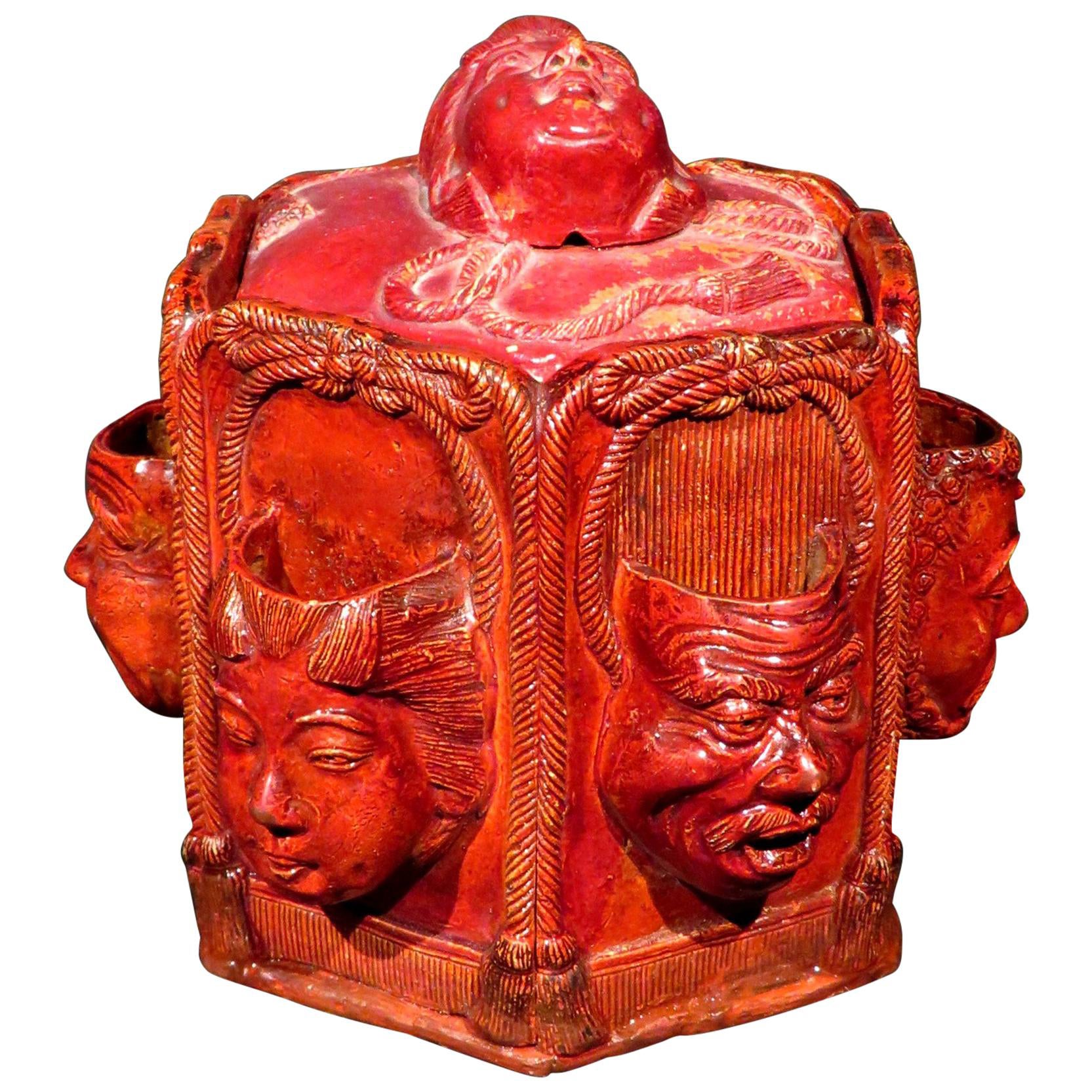 Unique & Highly Decorative Oriental Inspired Humidor, Continental, circa 1920 For Sale