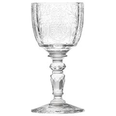 Maria Theresa Red Wine Engraved Goblet, 9.8 oz