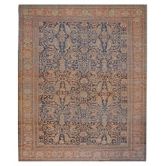 Tapis persan Sultanabad surdimensionné tissé à la main, fin du 19e siècle