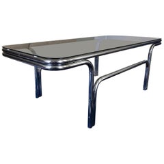 Couchtisch aus Chrom, Italien, 1970er-Jahre