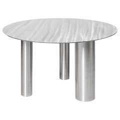 Stainless Steel Brandt Low Coffee Table by NOOM
