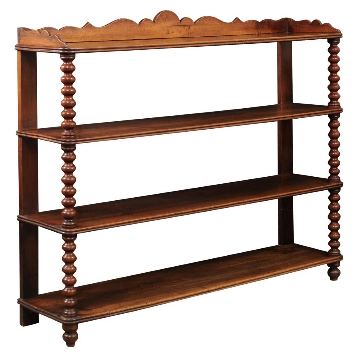 Early 19th Century French Louis Philippe Walnut 4-Tier Server  For Sale