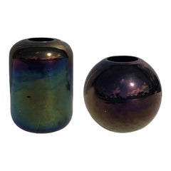 20th Century Italian Set of Lilac Murano Glass Vases by Luigi Caccia Dominioni