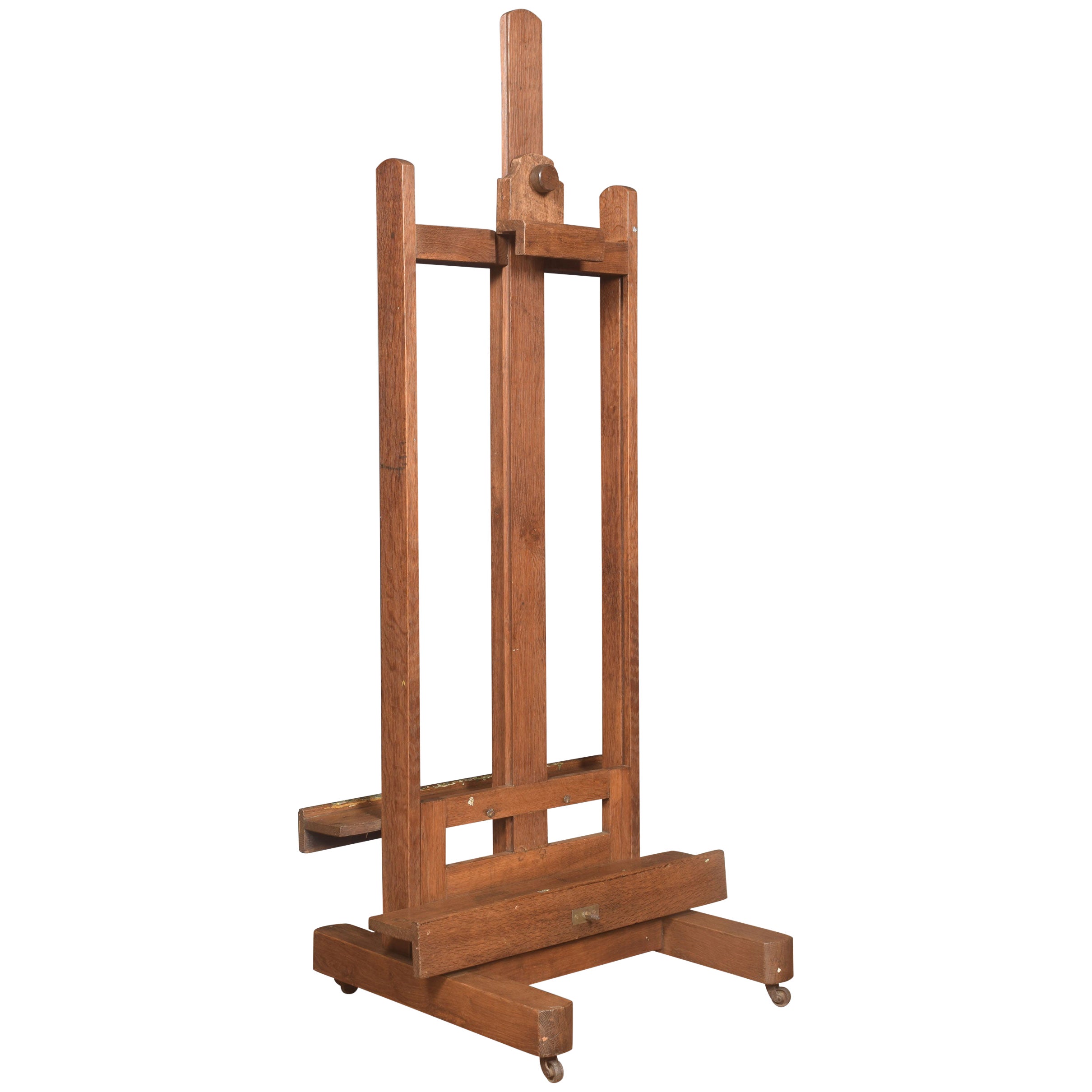 Large Victorian Oak Easel Winsor and Newton at 1stDibs