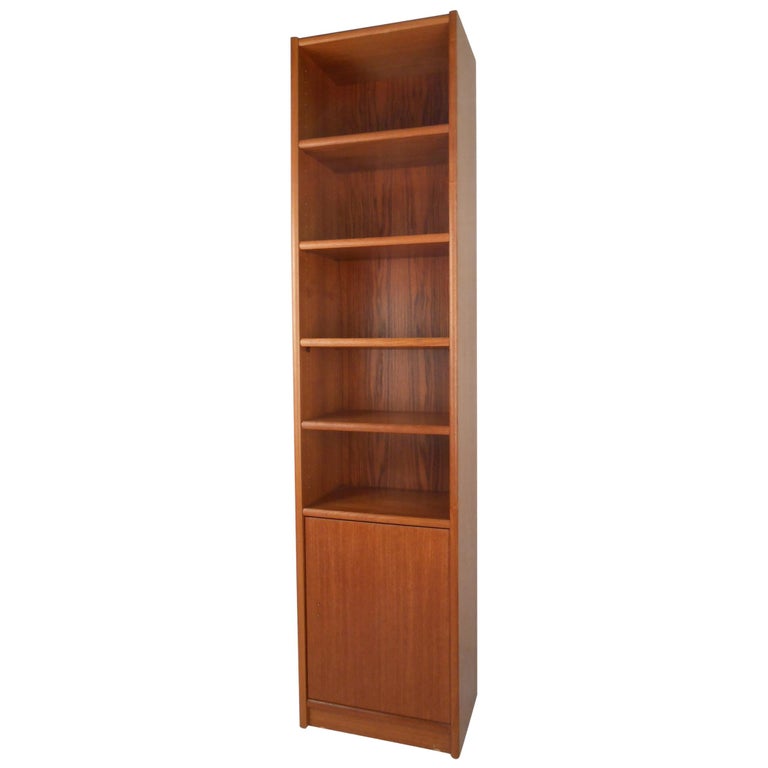 Tall Teak Bookcase at 1stDibs