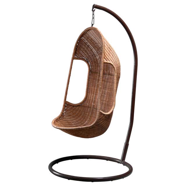 Cane and Exotic Wood Rocking Chair For Sale at 1stDibs | wooden rocking ...