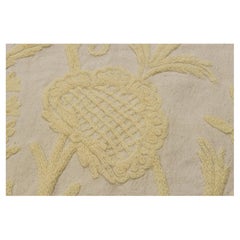 Hand Embroidered White Bedspread