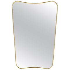 Miroir moyen en laiton F.A. 33 de Gio Ponti