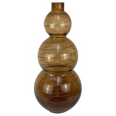 Cenedese Murano Midcentury Blown Glass Big Vase Signed