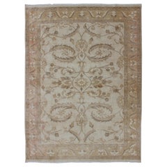 Vintage Sultanabad Design Modern Rug in Muted Tones