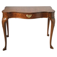 Continental Style Walnut Console Table