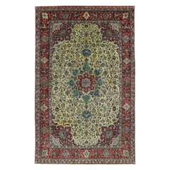 Antique Persian Area Rug Tabriz Design