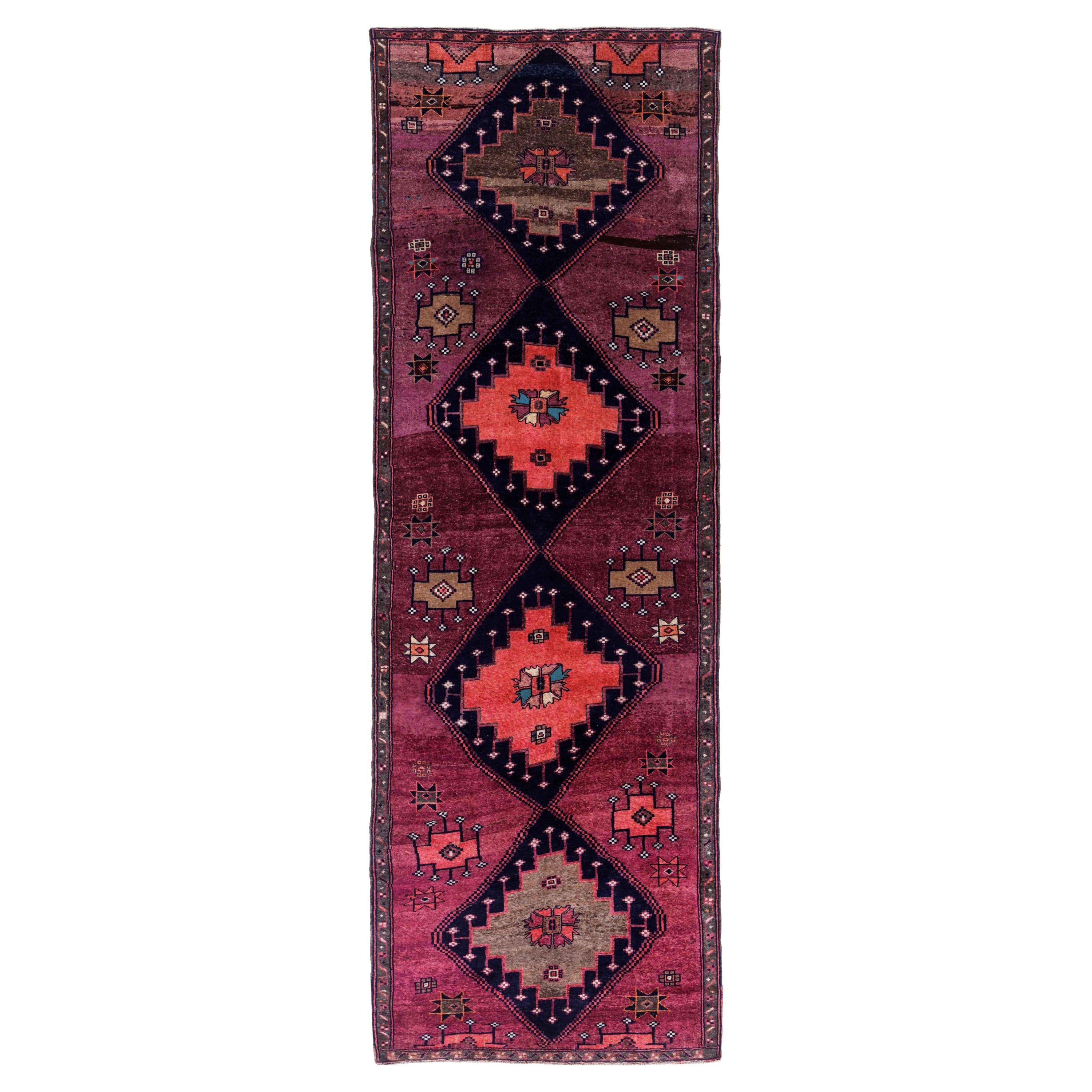 Antique Persian Area Rug Azerbaijan Design For Sale