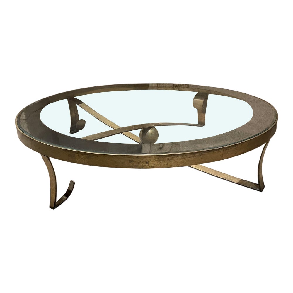 Skulpturaler runder Bronze-Kugel-Cocktailtisch von Arturo Pani aus Mexiko, 1950er Jahre