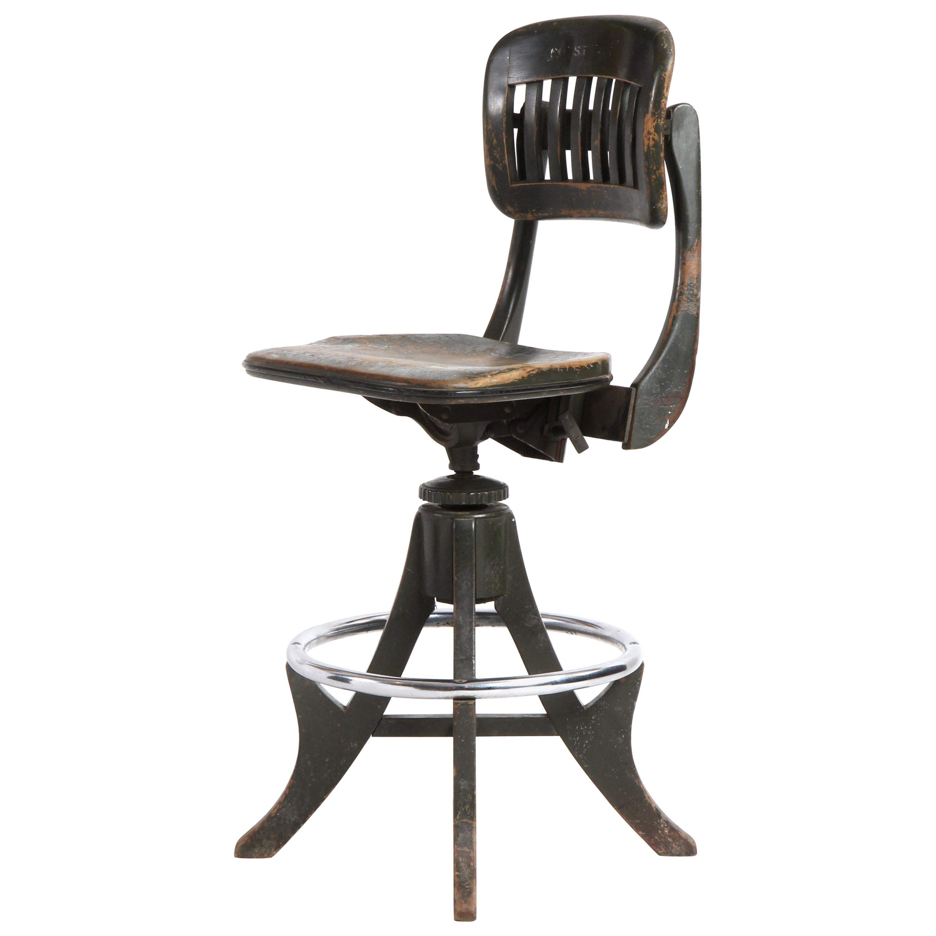 Adjustable Swivelling Stool by Sikes