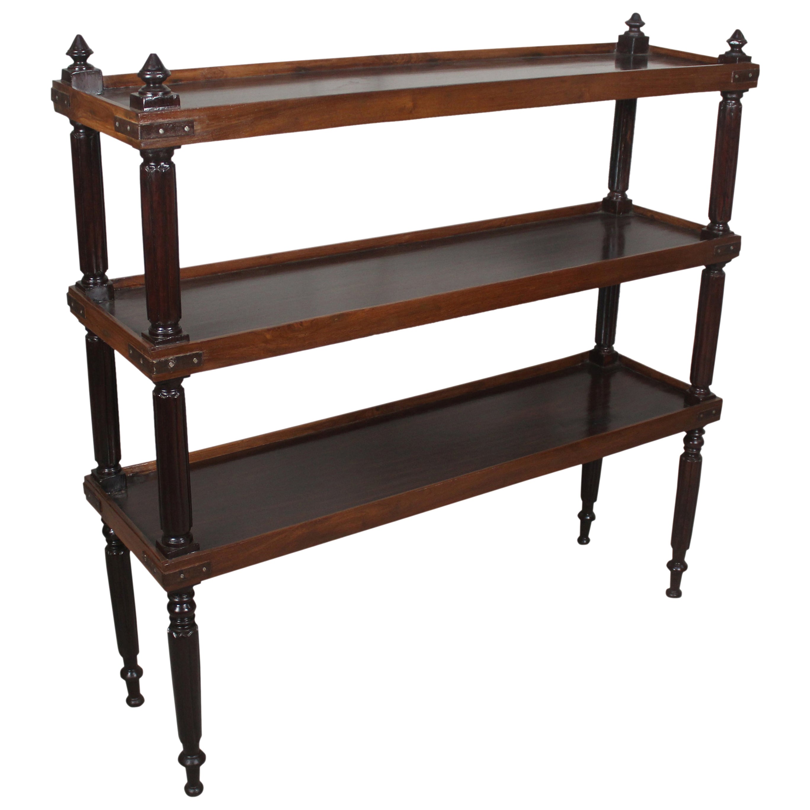 Regency Mahogany ThreeTier Etagere For Sale at 1stDibs