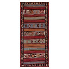 Antique Persian Area Rug Kilim Design