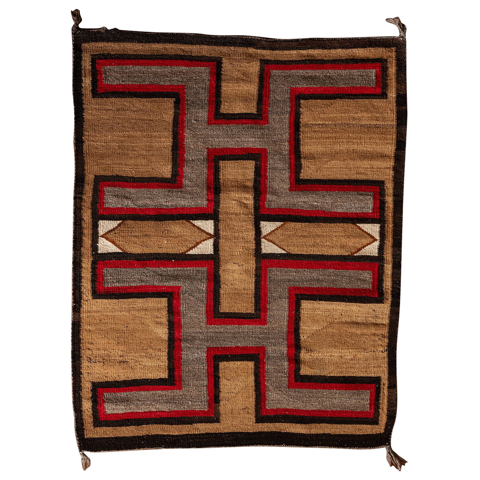 Vintage Navajo Yei Rug 'Yeibichai Pictorial Weaving', circa 1930s at