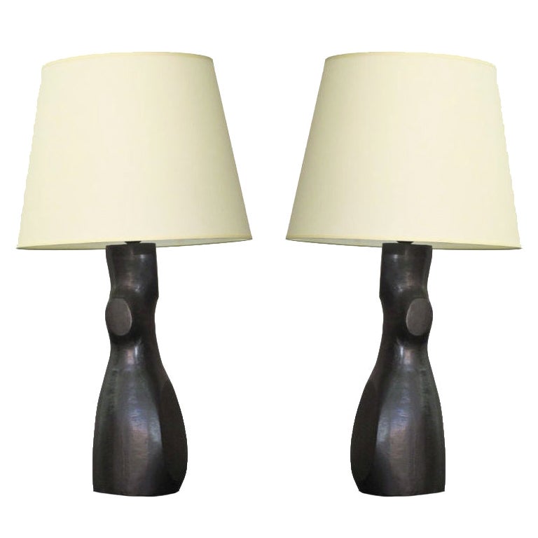 Jacques Jarrige Togo lamps, new, designed 2016, offered by Valerie Goodman Gallery