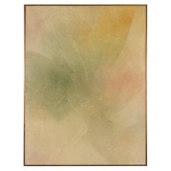 1970s Large Abstract Oil Painting by Brother Lavrans Nielsen