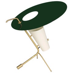 Pierre Guariche G24 Table Lamp in Green and White for Sammode Studio